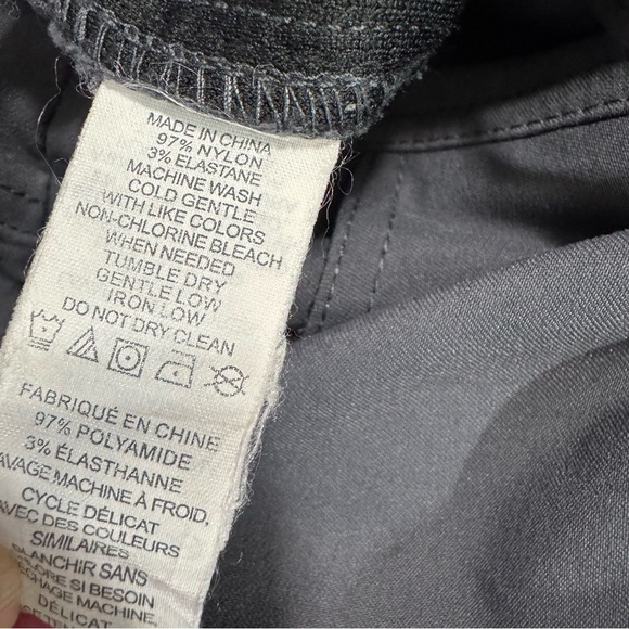 prAna Halle Pant Gray Stretch Zion Nylon Roll Up Hiking Trouser Size 12 - Picture 12 of 13